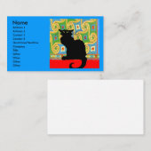 ブラックキャットオン抽象芸術 名刺 (正面/裏面)