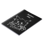 ブラックキャットカスタム文字手帳 ノートブック (左側)