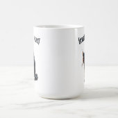 ブラックキャットカスタム文字 コーヒーマグカップ (中央)