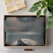 ブラックキャットカセリーテスハロウィーンデクページ紙 薄葉紙 (ギフト)