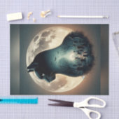 ブラックキャットカセリーテスハロウィーンデクページ紙 薄葉紙 (クラフト)