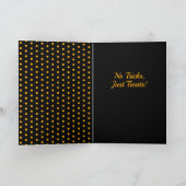 ブラックキャットカボチャスカルキッズハロウィーン カード (内部)