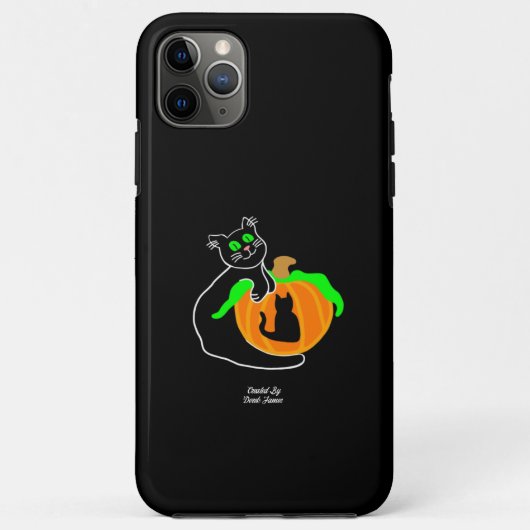 ブラックキャットカボチャApple iPhone 11 Pro Maxケース Case-Mate iPhoneケース (裏面)