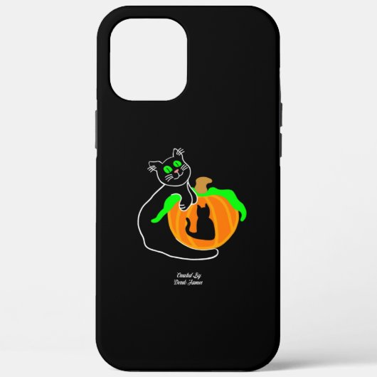 ブラックキャットカボチャApple iPhone 12 Pro Maxケース Case-Mate iPhoneケース (裏面)