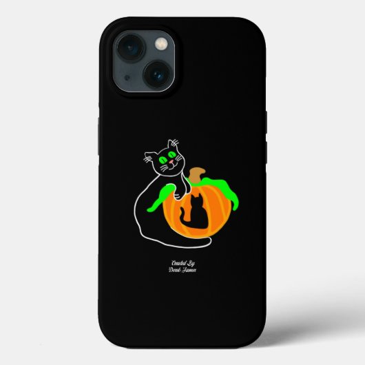 ブラックキャットカボチャApple iPhone 13ケース Case-Mate iPhoneケース (裏面)