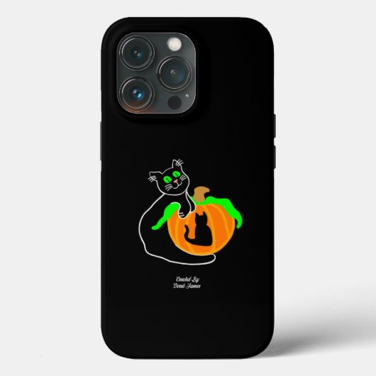 ブラックキャットカボチャApple iPhone 13 Proケース Case-Mate iPhoneケース (裏面)