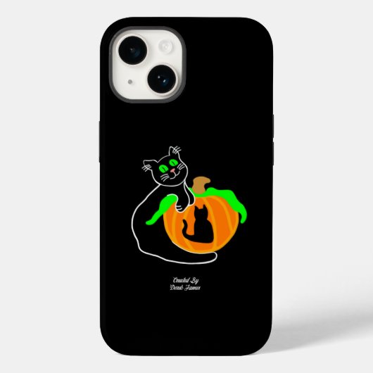 ブラックキャットカボチャApple iPhone 14ケース Case-Mate iPhoneケース (裏面)