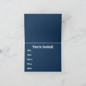 ブラックキャットカードカスタムハローウィンパーティ招待状 招待状 (内部)