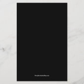 ブラックキャットキッズハロウィーン誕生日招待状 (裏面)