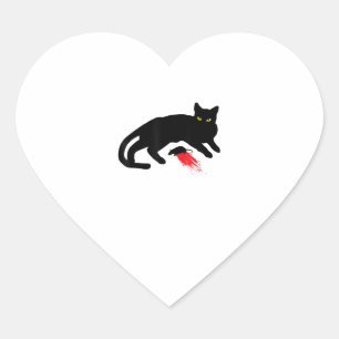 ブラックキャットキラー本能死んだマウスパンクゴシック ハートシール