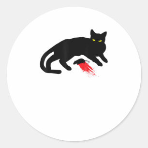 ブラックキャットキラー本能死んだマウスパンクゴシック ラウンドシール