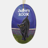 ブラックキャットギフト＆アクセサリー セラミックオーナメント (左)