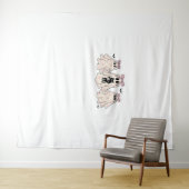 ブラックキャットクラシック幽霊Tシャツ付きコケット タペストリー (インサイチュ(横))