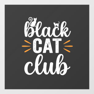 ブラックキャットクラブのハロウィンデザイン ウィンドウサイン