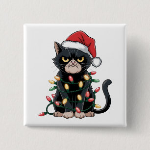 ブラックキャットクリスマスエディション 缶バッジ