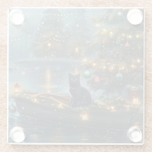 ブラックキャットクリスマスフェスティバル航海 ガラスコースター (裏面)