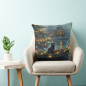 ブラックキャットクリスマスフェスティバル航海 クッション (椅子)