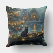 ブラックキャットクリスマスフェスティバル航海 クッション (裏面)