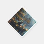 ブラックキャットクリスマスフェスティバル航海 スタンダードカクテルナプキン (角)