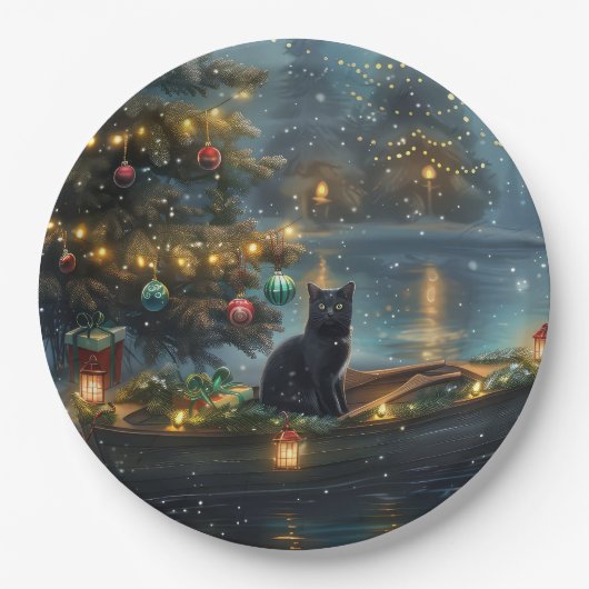 ブラックキャットクリスマスフェスティバル航海 ペーパープレート (正面)