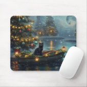 ブラックキャットクリスマスフェスティバル航海 マウスパッド (マウス)