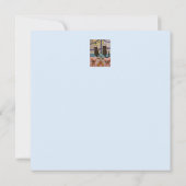 ブラックキャットクリスマスフラットカード カード (裏面)