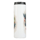 ブラックキャットクリスマスリースフェスティバル子猫 タンブラー (裏面)