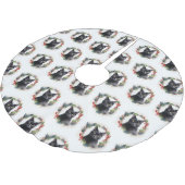 ブラックキャットクリスマスリースフェスティバル子猫 ブラッシュドポリエステルツリースカート (アングル)