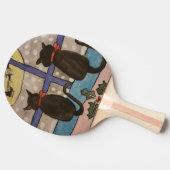 ブラックキャットクリスマス卓球ラケット 卓球ラケット (横)