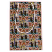 ブラックキャットクリスマス抱き枕 ミディアムペーパーバッグ (正面)