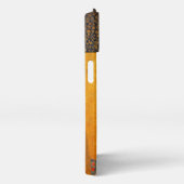 ブラックキャットグスタフクリムト付きピンクバブルガムレディ iPhoneケース (右側面)