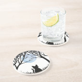 ブラックキャットコースターファットキャットアートデコール猫好きギフト コースター (側面)