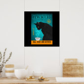 ブラックキャットコーヒーカンパニーキャンバス ポスター (キッチン)