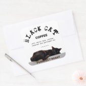 ブラックキャットコーヒー スクエアシール (封筒)
