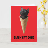 ブラックキャットコーン カード (黄色い花)