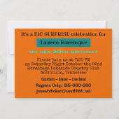 ブラックキャットサプライズパーティー招待状 招待状 (裏面)