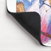 ブラックキャットサンダーを持つかわいい魔女サンダー_コーブ マウスパッド (コーナー)