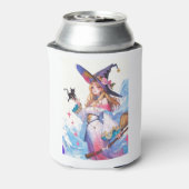 ブラックキャットサンダーを持つかわいい魔女サンダー_コーブ 缶クーラー (缶裏面)