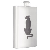 ブラックキャットシルエットステンレススチールフラスコ フラスク (右)