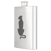 ブラックキャットシルエットステンレススチールフラスコ フラスク (左)