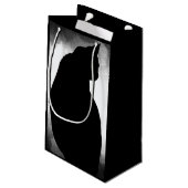 ブラックキャットシルエット抱き枕 スモールペーパーバッグ (裏面アングル)