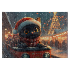 ブラックキャットジェットコースター クリスマス カッティングボード