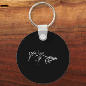 ブラックキャットスケルトンハンドブープハロウィーンペットウィメンズG キーホルダー (正面)