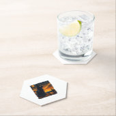 ブラックキャットスタリーナイトバンゴッホカボチャこうもりホール ペーパーコースター (インサイチュ)