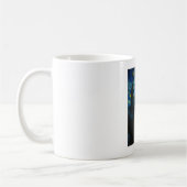 ブラックキャットスタリーナイトバンゴッホキャットセルフィー コーヒーマグカップ (左)