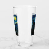 ブラックキャットスタリーナイトバンゴッホキャットセルフィー タンブラーグラス (左)