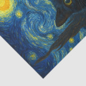 ブラックキャットスタリーナイトバンゴッホキャットセルフィー 薄葉紙 (詳細)