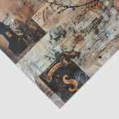 ブラックキャットスタンプヴィンテージハロウィーンデコパージュ 薄葉紙 (詳細)