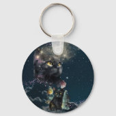 ブラックキャットスターリーナイトキーチェーン キーホルダー (裏面)