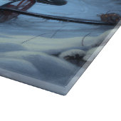 ブラックキャットスノーウィースライドクリスマスデコール カッティングボード (角)